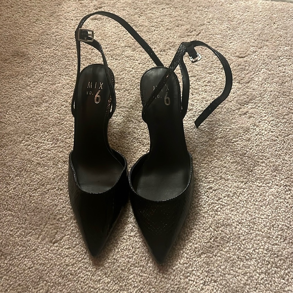 DSW snakeskin kitten heel